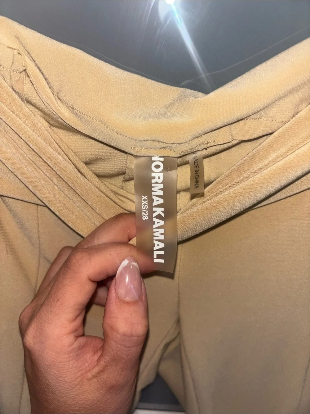 Norma Kamali Blonde Spat Leggings XXS